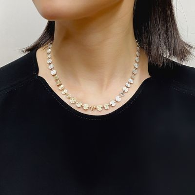 アリウムネックレスＭ／Ｋ１０ピンクゴールド　シルバー